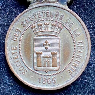 Médaille de la Société des Sauveteurs de la Charente 1865