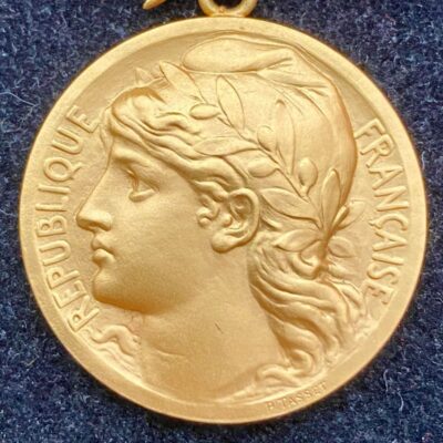 Médaille en Or des Postes et Télégraphes 1919 attribuée Charles SERRUAU