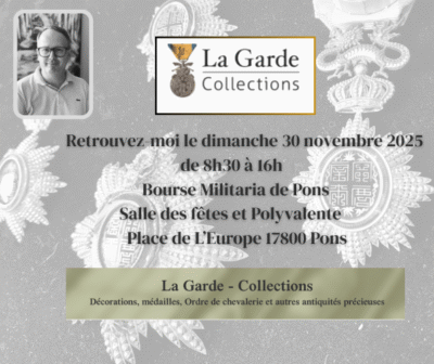 Annonce Salon Militaria de Pons La Garde Collections