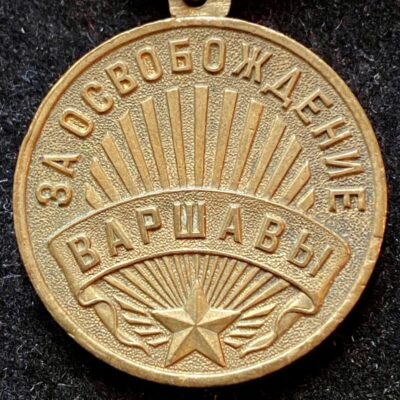 Médaille pour la Libération de Varsovie-Unions Soviétique-1945