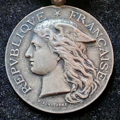 Médaille des Épidémies Ministère de la Guerre 1910 attribuée