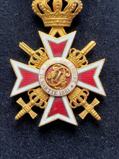 Officier de la Couronne de Roumanie à Titre Militaire-Roumanie-1881