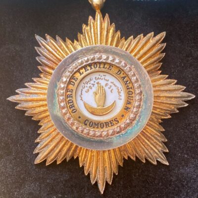 Ordre de l&rsquo;Etoile d&rsquo;Anjouan Comores en Vermeil