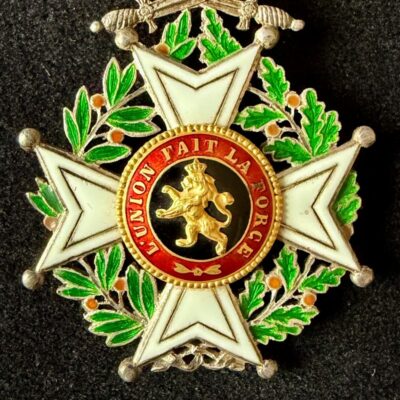 Chevalier de l&rsquo;Ordre de Léopold à Titre Militaire Belgique WWI