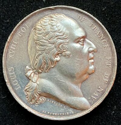 Médaille de la Chambre des Députés 1824 France Argent
