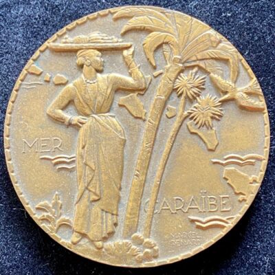 Médaille de la Compagnie Générale Transatlantique Paquebot Colombie
