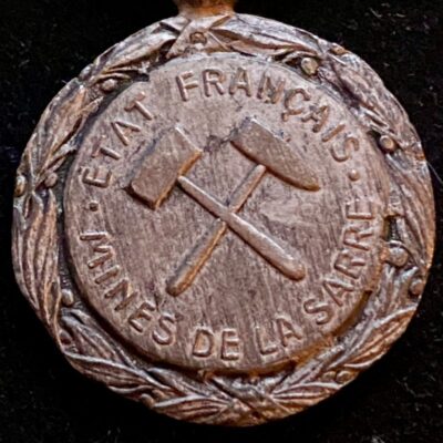 Médaille des Mines de la Sarre 1924 Argent
