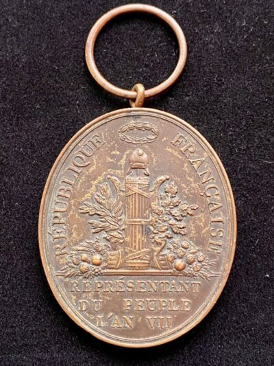 Médaille du Conseil des Anciens bronze France Révolution Française XVIIIéme Siècle