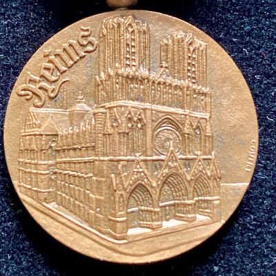 Médaille Commémorative 1914 1918 Hommage de la Ville de Reims WWI