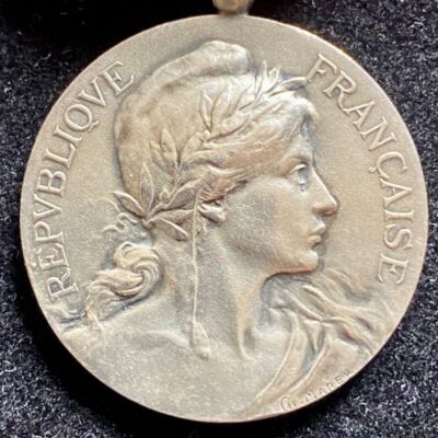 Médaille d&rsquo;Honneur de la Marine Marchande 1er type attribuée ARGENT