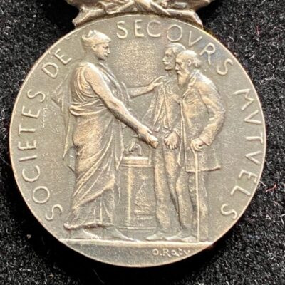 Médaille d&rsquo;Honneur de la Société de Secours Mutuels Ministère de l&rsquo;Intérieur attribuée Louis DELCOUS