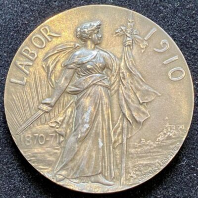 Médaille Labor 1910 Bataille de Saint Privat 1870 Attribuée- graveur  G. Lemaire