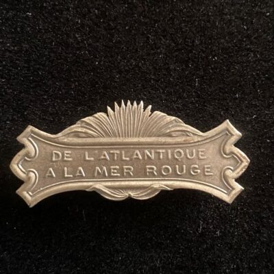 Agrafe DE L&rsquo;ATLANTIQUE A LA MER ROUGE pour Médaille Coloniale ARGENT