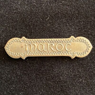 Agrafe Maroc pour Médaille Coloniale de Style Oriental Argent