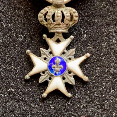 Croix du Lys Uniface miniature Ruban au couleur de la Vendée