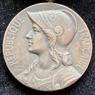 Médaille Commémorative 1870 1871 graveur Georges Lemaire Bronze Argenté