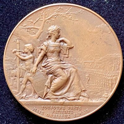 Médaille « Toujours Prêts Patients mais Oublieux jamais » Arthus Bertrand Bronze