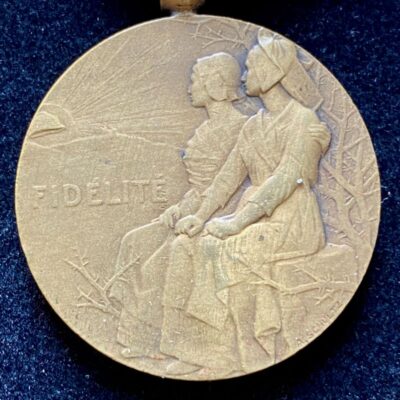 Médaille de la Fidélité + Agrafe « Fidélité » WWI Bronze
