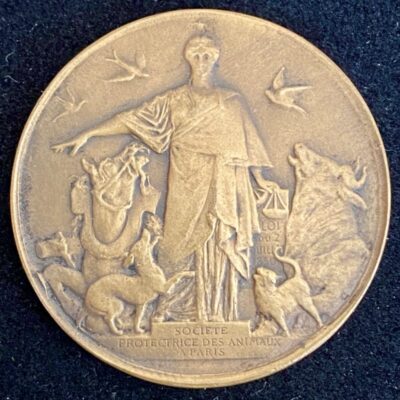 Médaille de la Société Protectrice des Animaux de Paris 1926 attribuée