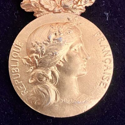 Médaille du Travail Ministère de la France d&rsquo;Outre Mer Vermeil
