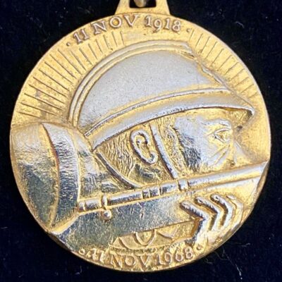 Médaille commémorative des 50 ans de l&rsquo;Armistice 11 nov 1918 Loiret