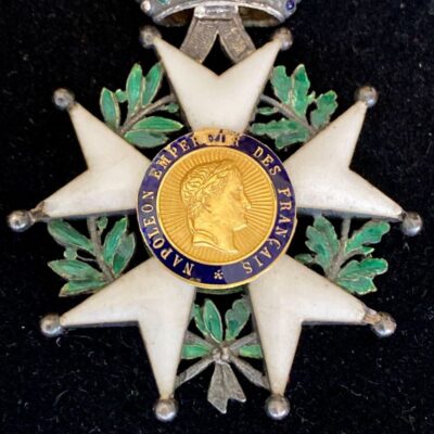Chevalier de la Légion d&rsquo;Honneur Napoléon III  Argent et Centre en Or bon ruban