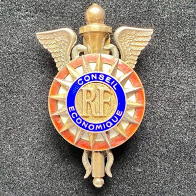Insigne du Conseil Économique en Vermeil France