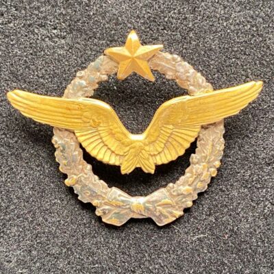Insigne de Brevet de Pilote militaire WWI numéroté Bronze