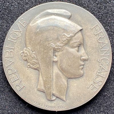 Médaille de Député des Alpes Maritimes ARGENT attribuée 1936