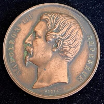 Médaille Napoléon III Ministère de l&rsquo;Agriculture Concours agricole Niort 1858