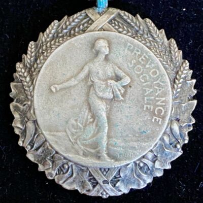 Médaille d&rsquo;Honneur du ministère de l&rsquo;Hygiène et de la Prévoyance Argent + écrin