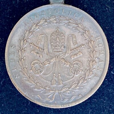 Médaille du Siège de Rome 1849 + bon ruban d&rsquo;époque