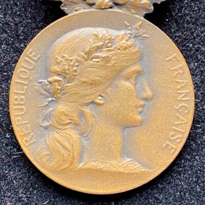Médaille du Travail du Ministère des Colonies France Bronze attribuée