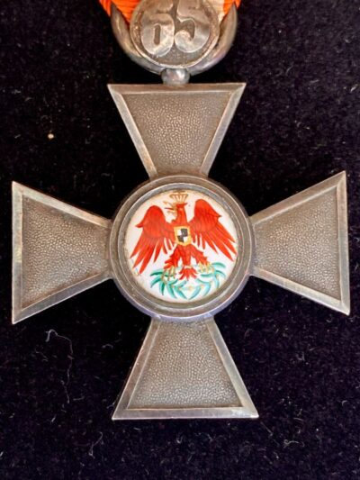 Chevalier de l&rsquo;Ordre de l&rsquo;Aigle Rouge Prusse Agrafe 65 ARGENT