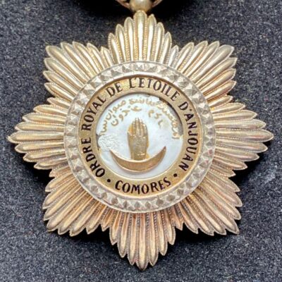 Chevalier de l&rsquo;Ordre de l&rsquo;Etoile d&rsquo;Anjouan – Vermeil – Comores – France