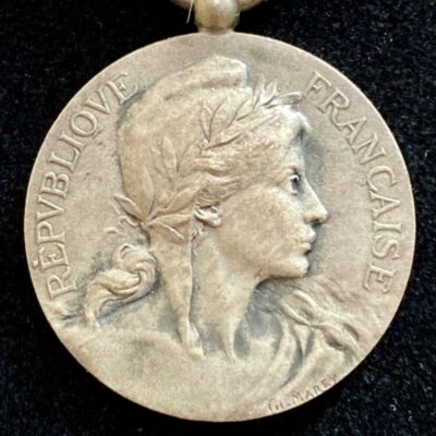 Médaille « Courage et Dévouement » Marine Marchande Argent 2nd classe 2éme type