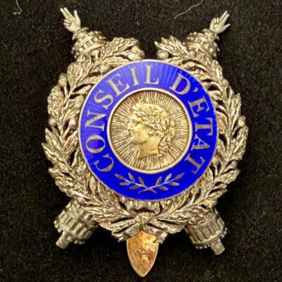 Insigne de fonction du Conseil d&rsquo;Etat 3éme république
