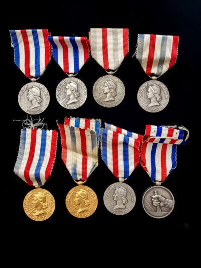 Lot de 8 médailles des Chemins de Fer France