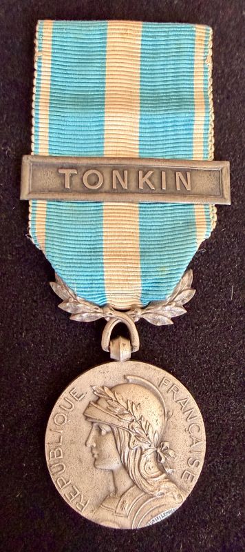 Médaille Coloniale avec son agrafe "TONKIN" par Gaston Lemaitre Argent – Image 3