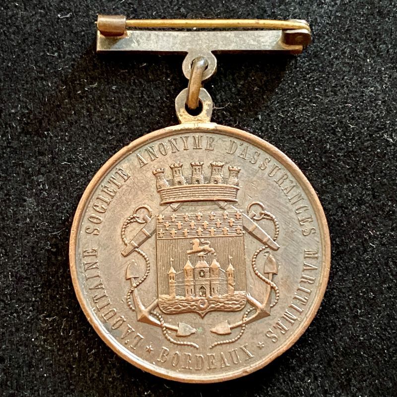 Jeton de présence L'Aquitaine Société Anonyme d'Assurance Maritime Bordeaux 1847 – Image 2