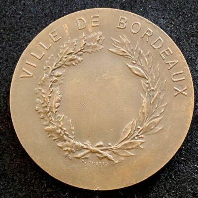 Médaille de Récompense de la Ville de Bordeaux par H. Dubois