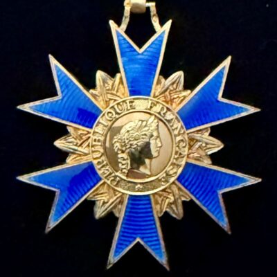 Médaille Étoile d&rsquo;Officier de l&rsquo;Ordre National du Mérite en Vermeil et centre Or