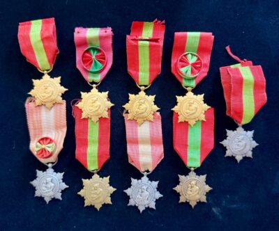 Lot de 9 médailles La Patrie Reconnaissante Famille Nombreuse