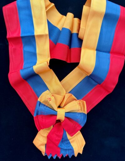 Écharpe de Grand-Croix de l&rsquo;Ordre de Simon Bolivar Colombie