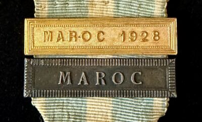 Médaille Coloniale 2éme Type Agrafe MAROC 1928 Mourgeon et MAROC AB & B France