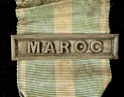 Médaille Coloniale Agrafe MAROC Chobillon Argent