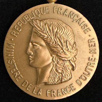 Médaille des Télécommunications du Ministère de l&rsquo;Outre Mer « Spécimen » Rare