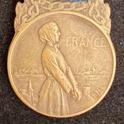Médaille des Victimes de l&rsquo;Invasion WWI avec ses 2 rares agrafes
