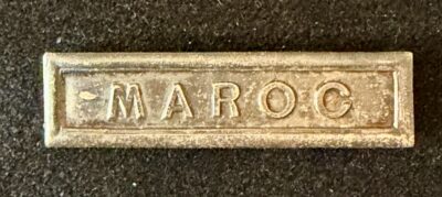 Agrafe MAROC  Maison « Marie Aubert » pour médaille coloniale française
